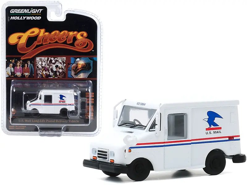 Diecast Model Cars wholesale toys dropshipper drop shipping U.S. Mail Long-Life Postal Delivery Vehicle LLV White Cliff Clavin's Cheers 1982 1993 TV Series Hollywood Series Release 29 1/64 Greenlight 44890 D drop shipping wholesale drop ship drop shi Greenlight 1/64 Diecast U.S. Mail LLV from Cheers TV Series - Hollywood Series Release 29