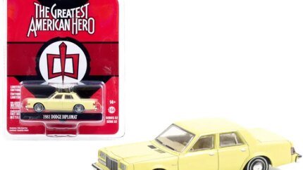 1981 Dodge Diplomat Yellow (Bill Maxwell's) "The Greatest American Hero" (1981-1983) TV Series "Hollywood Series" Release 32 1/64 Diecast Model Car by Greenlight