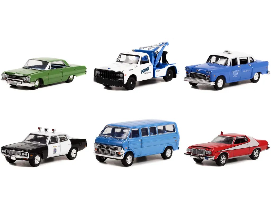 Starsky and Hutch 1975-1979 TV Series Diecast Cars Set 1/64 by Greenlight – Special Edition