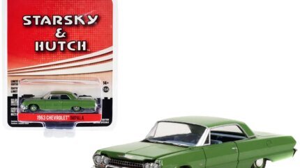 1963 Chevrolet Impala Green/Blue "Starsky and Hutch" TV Series 1/64 Diecast Model Car by Greenlight
