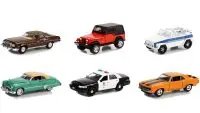 Collectible Hollywood Series 1/64 Diecast Model Cars Set of 6 by Greenlight - Release 37