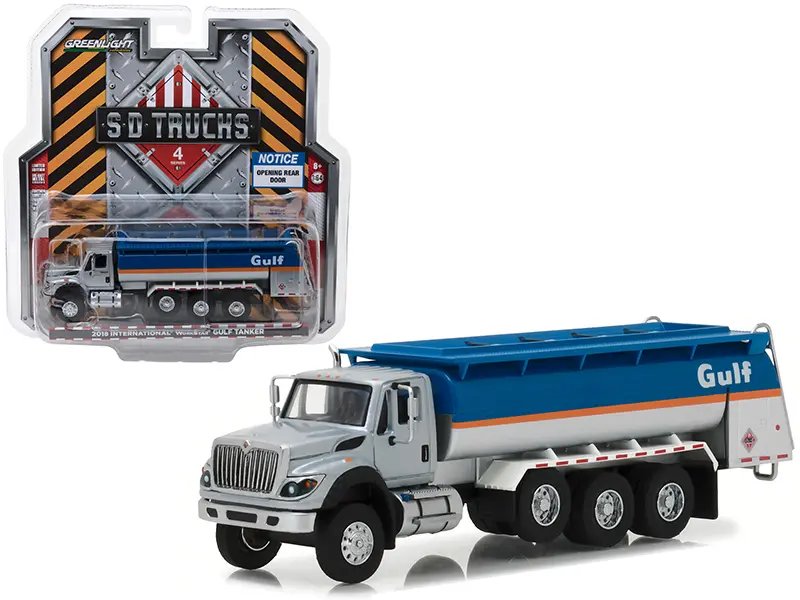 2018 International WorkStar Gulf Oil Tanker Truck 1/64 Diecast Model by Greenlight – S.D. Trucks Series 4