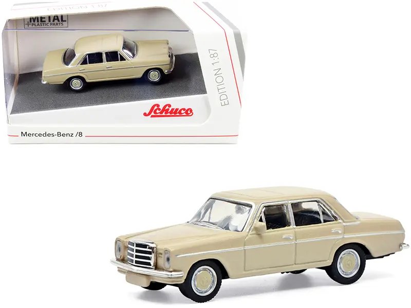 Collectible Mercedes Benz 8 Beige 1/87 HO Diecast Model Car by Schuco