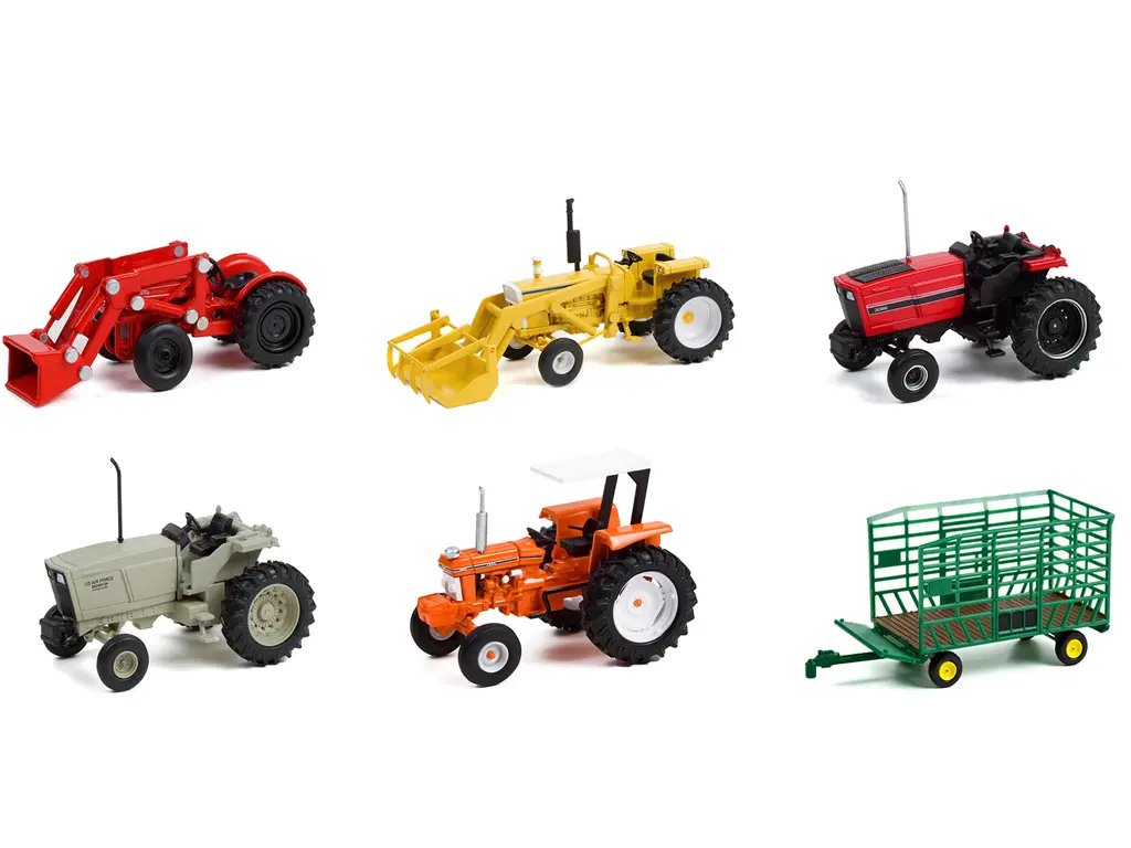 Greenlight 1/64 Diecast Models: Down on the Farm Series 6 – Set of 6 Collectibles
