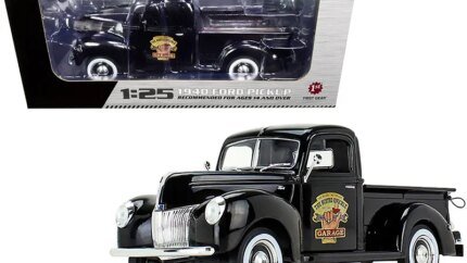 1940 Ford Pickup Truck Diecast Model - Black 'The Busted Knuckle Garage' 1/25 by First Gear
