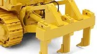 1/25 Diecast International Harvester TD-25 Dozer Model with Enclosed Cab & Ripper by First Gear