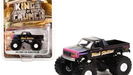 1992 Ford F-250 Black Stallion Monster Truck Diecast 1/64 - Kings of Crunch Series 11 by Greenlight