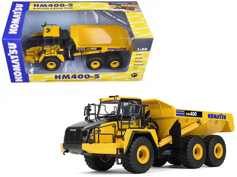 Komatsu HM400-5 1/50 Diecast Model – Premium Articulated Dump Truck by First Gear