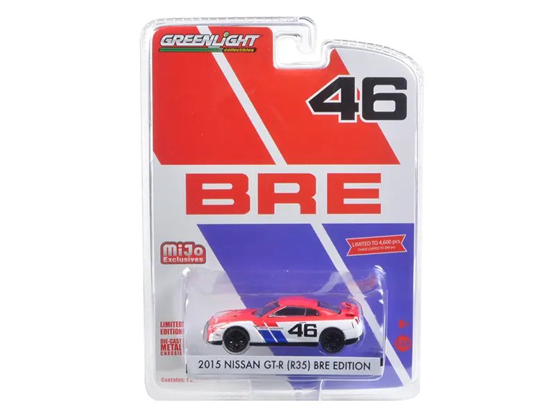 2015 Nissan GT-R R35 #46 BRE Edition 1/64 Diecast Model by Greenlight – Limited 4600pc
