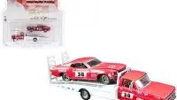 Ford F-350 Ramp Truck & 1969 Mustang Trans Am Coca-Cola Diecast 1/64 by Greenlight