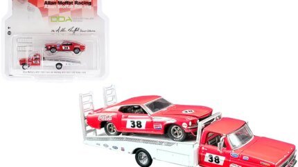 Ford F-350 Ramp Truck & 1969 Mustang Trans Am Coca-Cola Diecast 1/64 by Greenlight