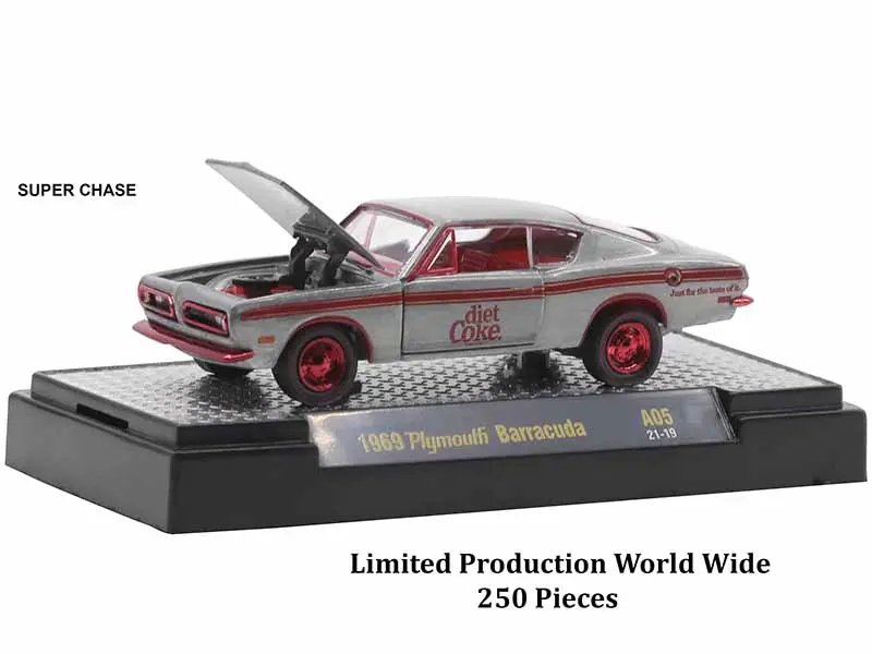 Limited Edition 3 Sodas Diecast Model Cars Set 1/64 by M2 Machines – Only 9600 Worldwide