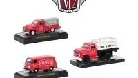 Limited Edition Coca-Cola Diecast Cars Set (3) - 1/64 Scale