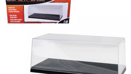 Premium Greenlight Display Case for 1/18-1/24 Scale Model Cars with Black Base