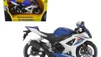 2008 Suzuki GSX-R1000 Blue 1/12 Scale Model Motorcycle by New Ray