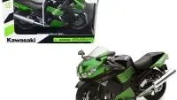 2011 Kawasaki ZX-14 Ninja Green Motorcycle Model 1/12 by New Ray