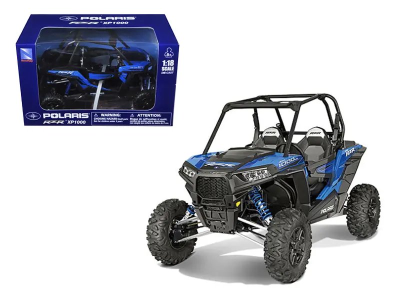 Polaris RZR XP 1000 Blue 1/18 Diecast Dune Buggy Model by New Ray