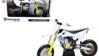 Buy Husqvarna FS450 1/12 Diecast Motorcycle Model by New Ray - White & Blue Collectible