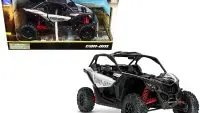 CAN-AM Maverick X3 ATV 1/18 Diecast Model - Hyper Silver & Red by New Ray