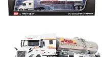 Volvo VNL 740 Mid-Roof Sleeper with Brenner Tanker 1/64 Diecast Model by DCP/First Gear