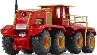 Restored Versatile Big Roy 1080 Tractor 1/64 Diecast Model - Red & Yellow by First Gear