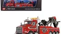 Kenworth T800 Day Cab Tow Truck with Miller Century 9055 Wrecker - Red Morgan Towing