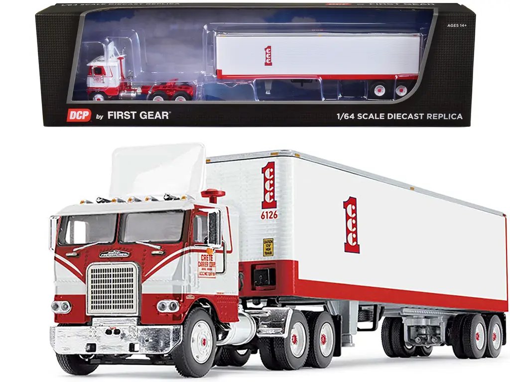 Vintage Freightliner COE with 40′ Trailer Diecast Model – Crete Carrier 1/64 by DCP/First Gear