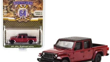 2021 Jeep Gladiator Willys Snazzberry Red 1/64 Diecast Model by Greenlight