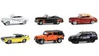 Hollywood Series 40: Set of 6 Greenlight 1/64 Diecast Model Cars