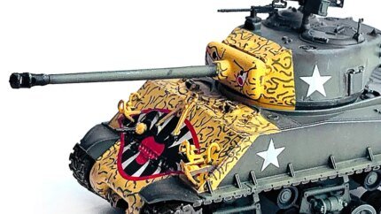 1/72 M4A3E8 Sherman 'Tiger Face' Tank Model - 25th Infantry Division Korea 1951 by Dragon Models