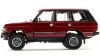 Land Rover Range Rover Classic LSE RHD Red 1/64 Diecast Model Car with Sunroof & Extra Wheels by BM Creations