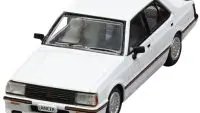Mitsubishi Lancer EX2000 Turbo RHD White 1/64 Diecast Model Car with Stripes & Extra Wheels by BM Creations