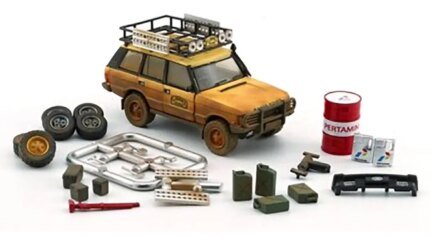 Limited Edition 1/64 Land Rover Range Rover Classic LSE Camel Trophy Diecast by BM Creations