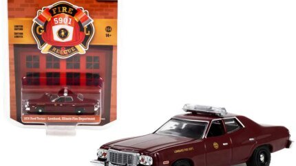 1976 Ford Torino Maroon - Lombard Fire Department Tribute Car for Sale