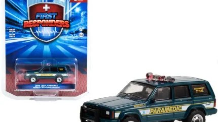 1998 Jeep Cherokee Blue Diecast Model - Greenport Rescue Squad Series 1 by Greenlight
