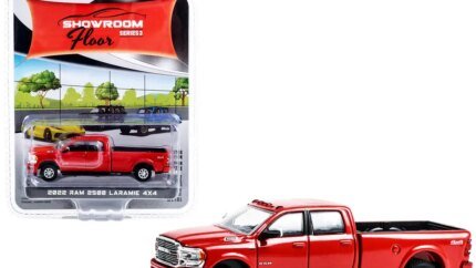 2022 Ram 2500 Laramie 4x4 Flame Red Diecast Model 1/64 by Greenlight