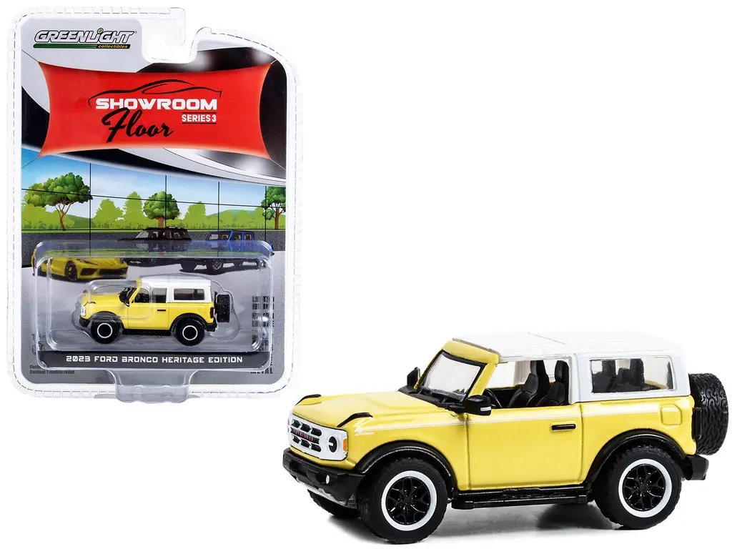 2023 Ford Bronco Heritage Edition Diecast Model – 1/64 Scale by Greenlight