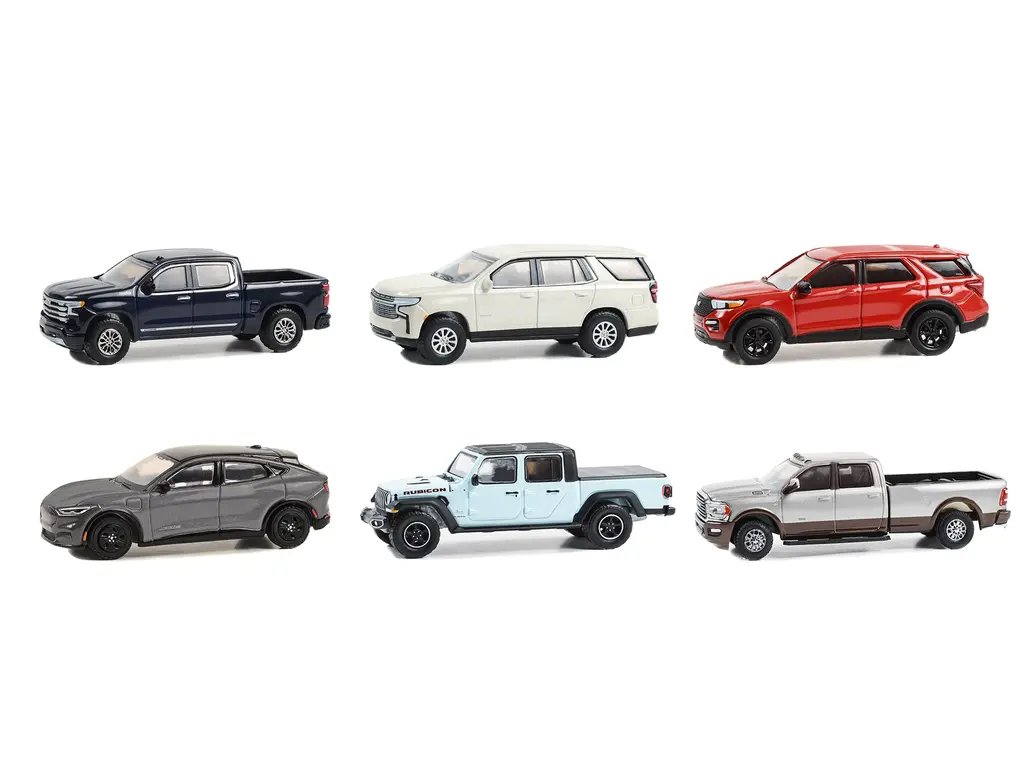 Greenlight Series 4 Showroom Floor 1/64 Diecast Model Cars Set of 6