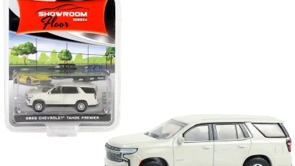 2023 Chevrolet Tahoe Premier Iridescent Pearl White 1/64 Diecast Model Car by Greenlight