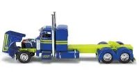 Peterbilt 379 Diecast Model with 53' Trailer - DSD Transport Blue & Yellow 1/64 Scale