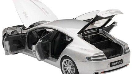 Luxury Aston Martin Rapide Silver 1/18 Diecast Model Car by Autoart