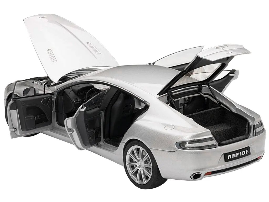 Luxury Aston Martin Rapide Silver 1/18 Diecast Model Car by Autoart