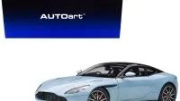 Stunning Aston Martin DB11 Q Frosted Glas Blue 1/18 Model Car by Autoart