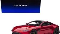 2019 Aston Martin Vantage RHD Hyper Red Metallic 1/18 Model Car by Autoart with Carbon Top