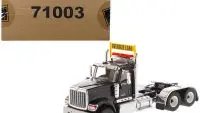 International HX520 Day Cab Tandem Tractor Black 1/50 Diecast Model - Premium Collectible by Diecast Masters