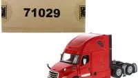 Freightliner New Cascadia Red 1/50 Diecast Sleeper Cab Truck by Diecast Masters