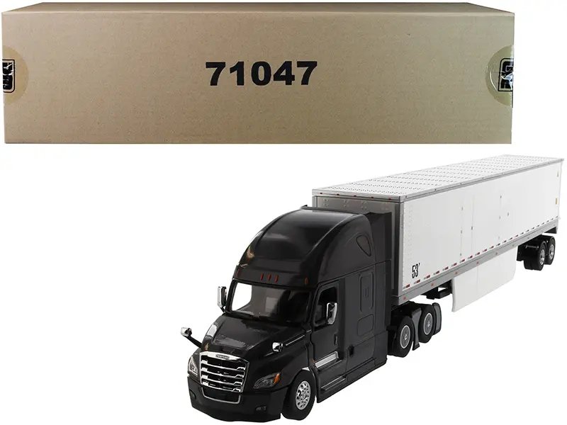 Freightliner New Cascadia Sleeper Cab with 53′ Dry Van Trailer 1/50 Diecast Model by Diecast Masters