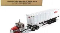 Western Star 4900 SF Diecast Truck with OOCL Container - 1/50 Scale Model by Diecast Masters