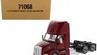 Peterbilt 579 Day Cab Truck Tractor 1/50 Diecast Model - Legendary Red by Diecast Masters