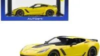 2016 Chevrolet Corvette C7 Z06 C7R Edition 1/18 Model Car in Racing Yellow by Autoart